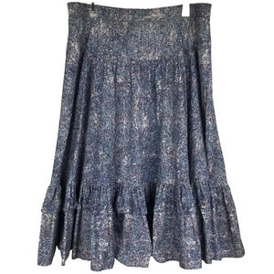 Vtg Partners Please Malco Modes Circle Skirt Square Dance Rockabilly Blue Medium